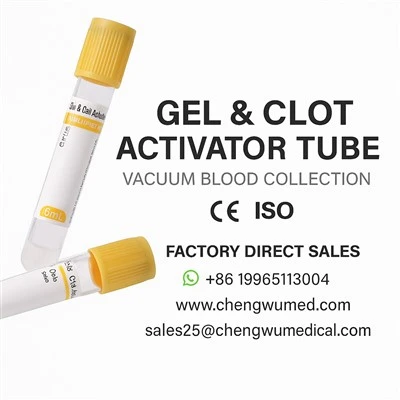 Gel & Clot Activator Vacuum Blood Collection Tube