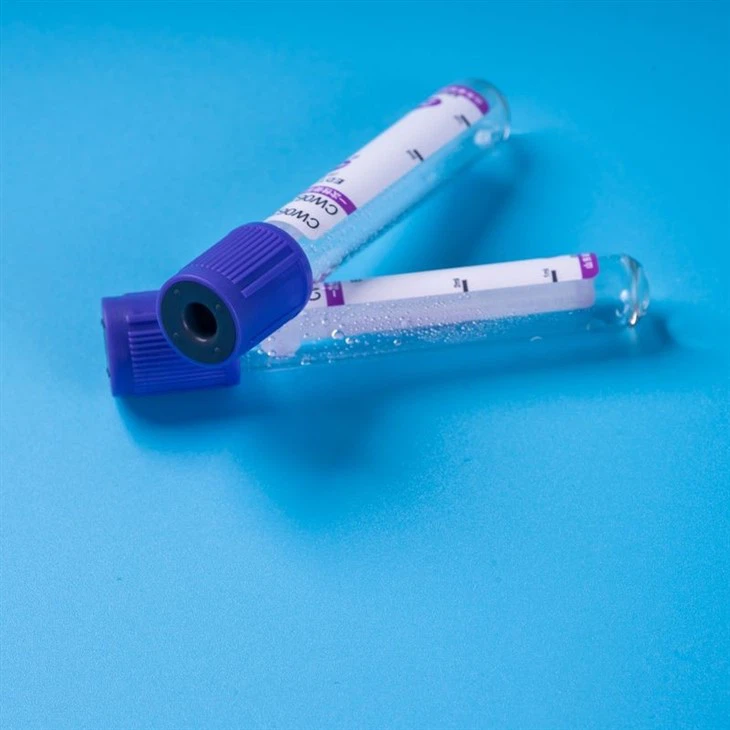 Vacuum Blood Collection Tube Purple Top PET/Glass Tube With EDTA